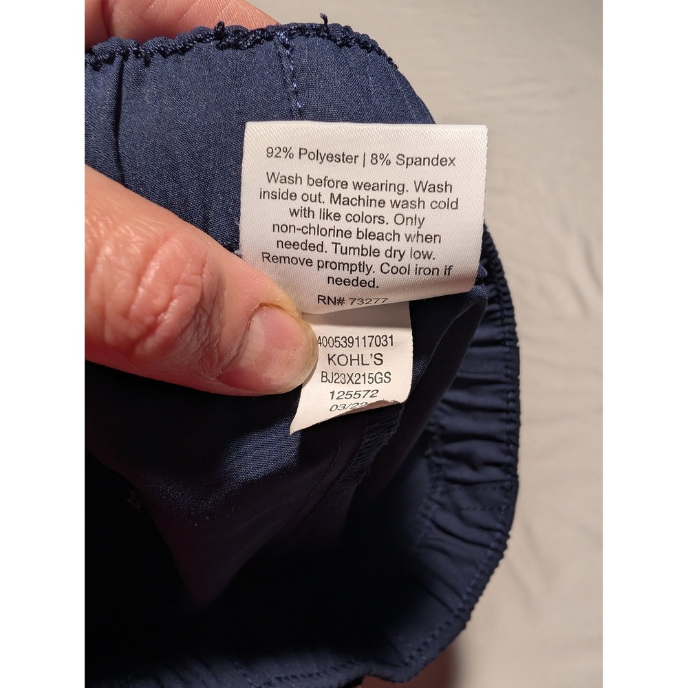 Jumping Beans Boys Navy Blue Active Jogger Pants Size 5 Elastic Waist Stretch - Picture 4 of 4